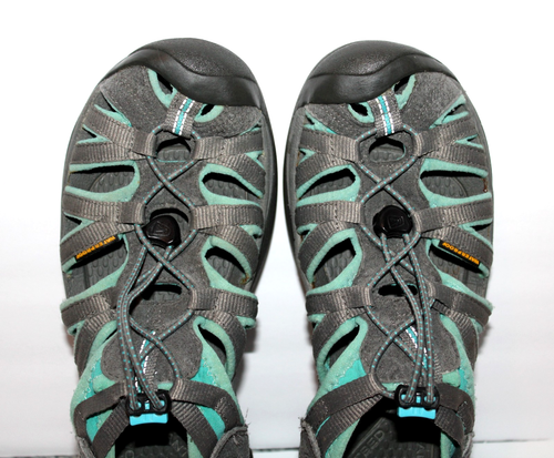 Keen Sandals Womens Size 9 Newport H2 Gray & Aqua Closed Toe Water Sandal - Picture 3 of 12