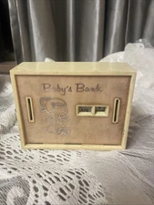 Vintage Baby's Bank no key D