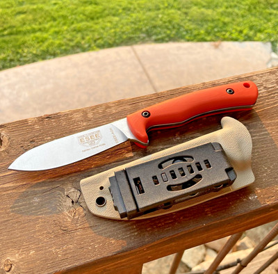 ESEE AGK Ashley Game Knife 1095 Orange G10 Fixed Blade Hunting Skinner USA