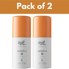 Chemist at Play UnderArm Roll-On with AHA Lactic  Mandelic Acid Aqua 40ml X 2