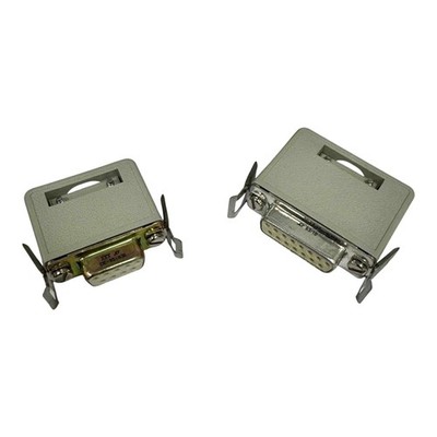 DE-9S-K91 ITT Cannon D Sub Connectors Kit Set DB9S - DB15S With Harting Backshel