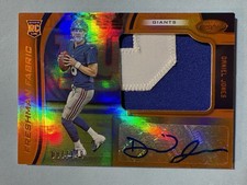 2019 Certified Daniel Jones Patch Auto /149 Orange Freshman Fabric Auto RC Colts