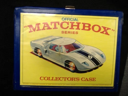 Vintage 1966 Matchbox No. 41 Collector’s Case Lesney w Inserts  and 24 car– fair