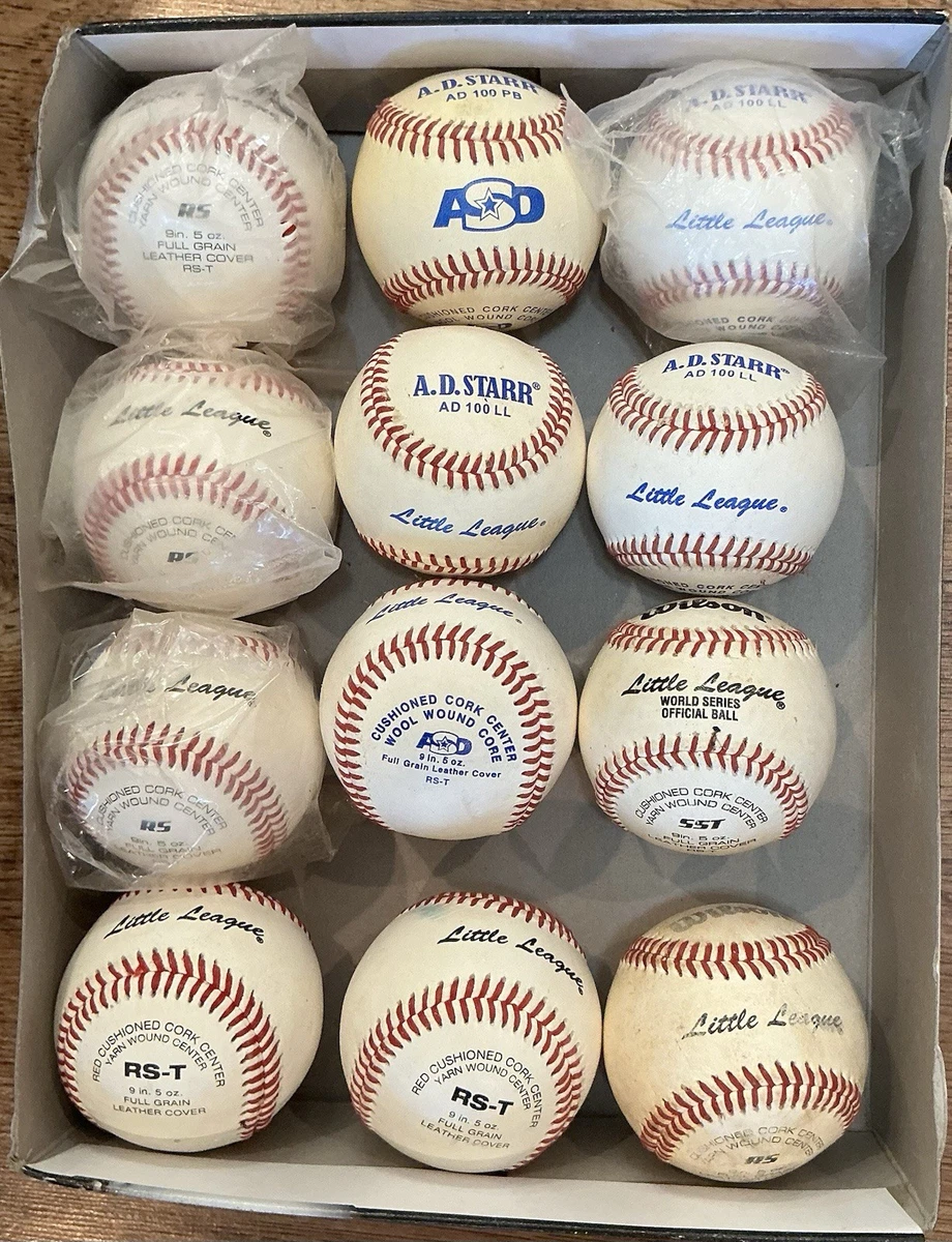 12 Balles De Baseball Wilson A1228 – Compression Souple – Scellées Individuellement (Boîte Usée)