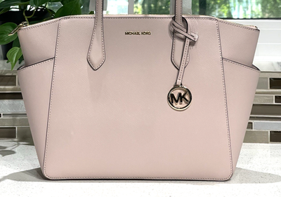 MICHAEL KORS MARILYN MEDIUM LARGE ZIP TOTE SHOULDER BAG MK BLUSH