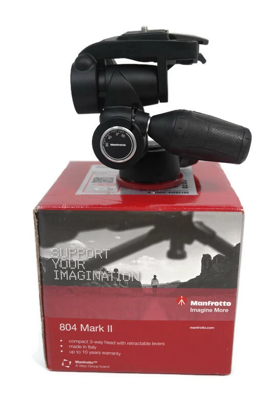 Manfrotto MH804-3W Cabezal panorámico/inclinable de 3 vías con liberación rápida #MH804-3WUS Foto 2 de 4