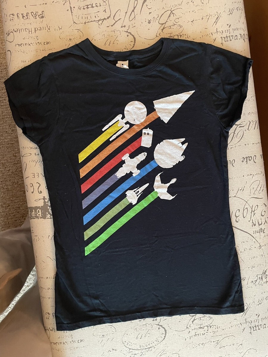 TWO Nerd Block T-shirts I Love Star Wars + Firefly Star Trek