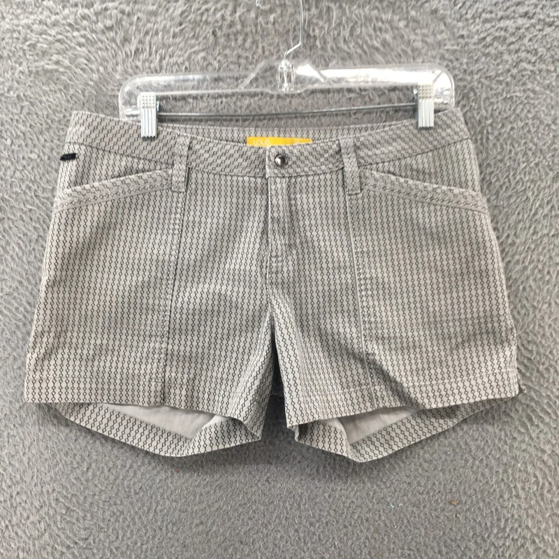 lole stretch chino mid rise flat front casual shorts