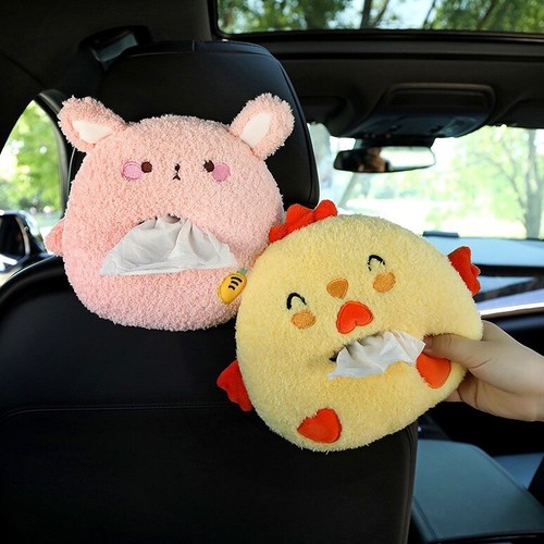 Lindo soporte de tela para animales de dibujos animados bolsa colgante para coche hogar cerdo oso hámster - Imagen 36 de 60