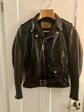 80'S Perfecto by Schott NYC, Leather Jacket Sz 36 ,sleeve 24”collar to waist 26