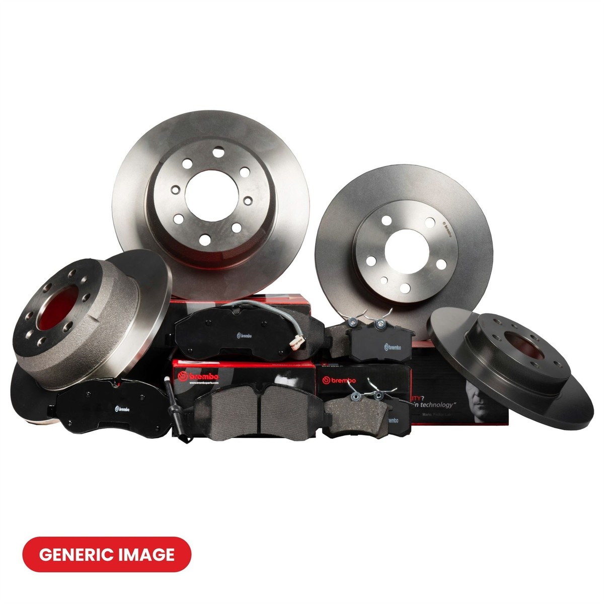Brembo 08.9512.17 - Disco Freno Posteriore Con Cuscinetto Integrato, Diametro 249 Mm, Spessore 9 Mm, Conforme ECE-R90