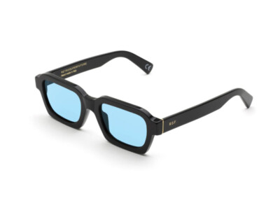 Retrosuperfuture Sonnenbrille FOE Caro Azure Schwarz Hellblau Unisex