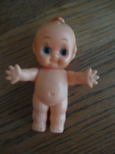 Vintage 5" Soft Plastic Winged Kewpie Doll, Made in Japan, Very Good condition 