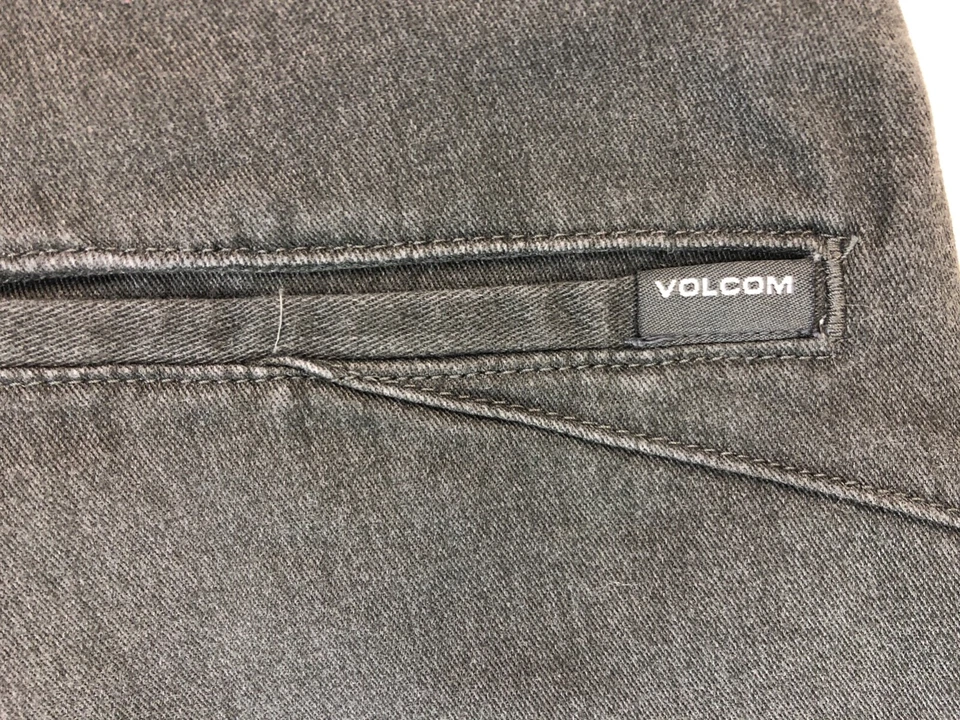 Volcom Shorts Men's 28 Chino Flat Front Casual Outdoor Skate Surf Flex Gray - Image 4 of 4