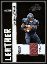 2005 Absolute Memorabilia Leather #11 Shaun Alexander /250 edge/corner chips