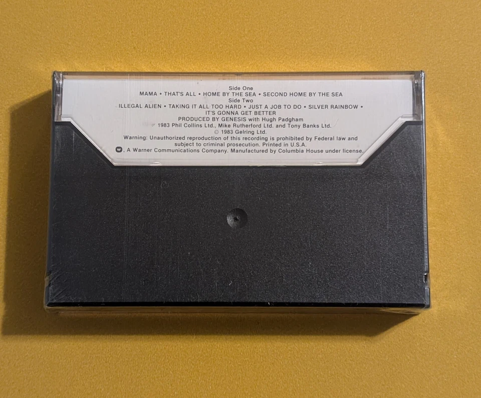 Genesis - Self Titled (1983 Cassette) 80s Phil Collins Progressive Rock - Sealed - Image 2 of 4