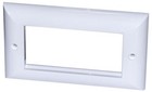 CONNECTIX CABLING SYSTEMS - Standard Elite 2-Gang 4 Module Euro Faceplate