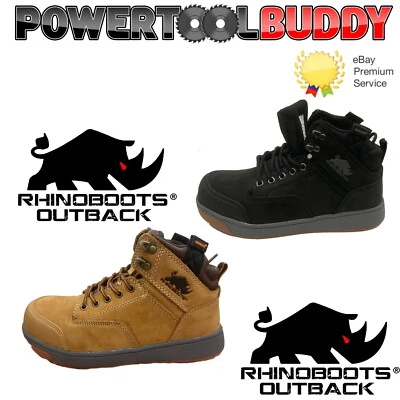 SCRUFFS Rhinoboots Outback Black/Honey Safety Hiker S1P VOLLKORN wie Switchback