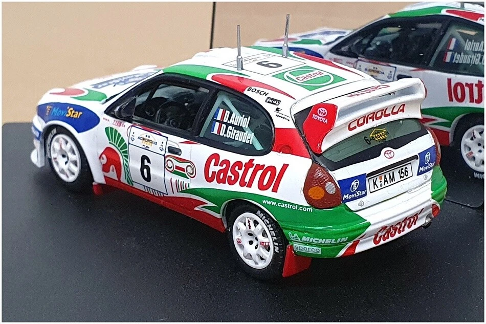 Vitesse 1/43 Scale V98202 - Toyota Corolla WRC #6 Acropolis Rally 1998 - Image 2 of 4