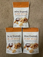 3 Pack MacFarms Sea Salt Hawaiian MACADAMIA NUTS 3.99 oz (113 g) Bag Snacks
