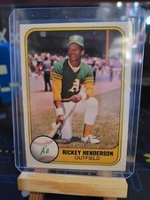1981 Fleer Most Stolen Bases 2nd Year Rickey Henderson HOF RARE! #30