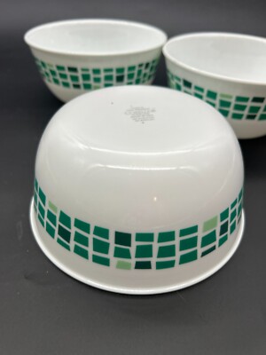   1 Corelle PRECIOUS COLORS 28-oz SOUP BOWL 6 1/4 Mosaic Tiles EMERALD GREEN