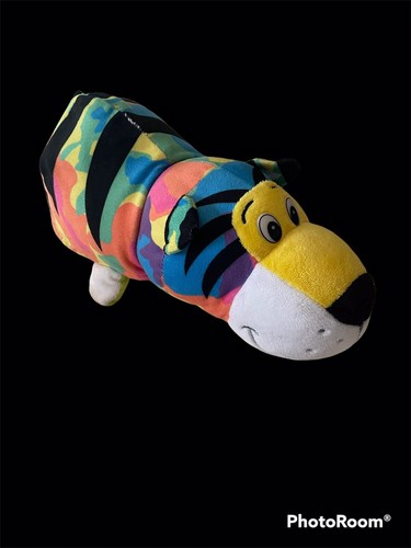 Flip-a-Zoo Gildy the Tiger Toby the Turtle 2-in-1 Plush Stuffed Animal 16" - Picture 5 of 9