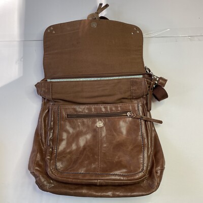 The Sak Ventura Brown Distressed Leather Teak Convertible Messenger Backpack The Sak Ventura Distressed Leather Teak Convertible  main image 3
