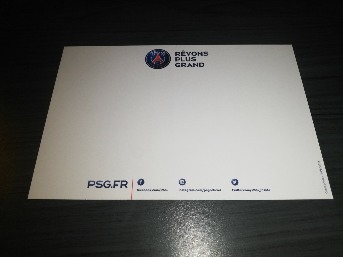 Thiago Silva hand signed Paris Saint germain autograph card | eBay