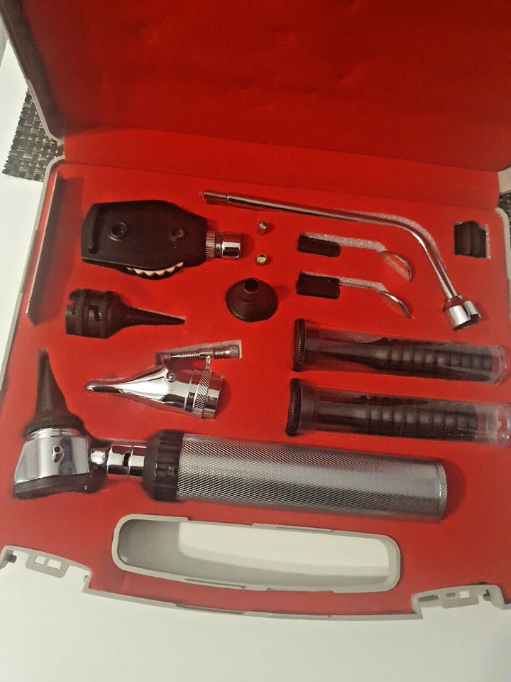 HNO Opthalmoskop Otoskop Nasenkehlkopf Diagnose  ENT  Set Specula  2 Birne EXtra - Bild 2 von 4