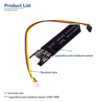 2x Capacitive Soil Moisture Detection Sensor Module Fit For Moisture Detection