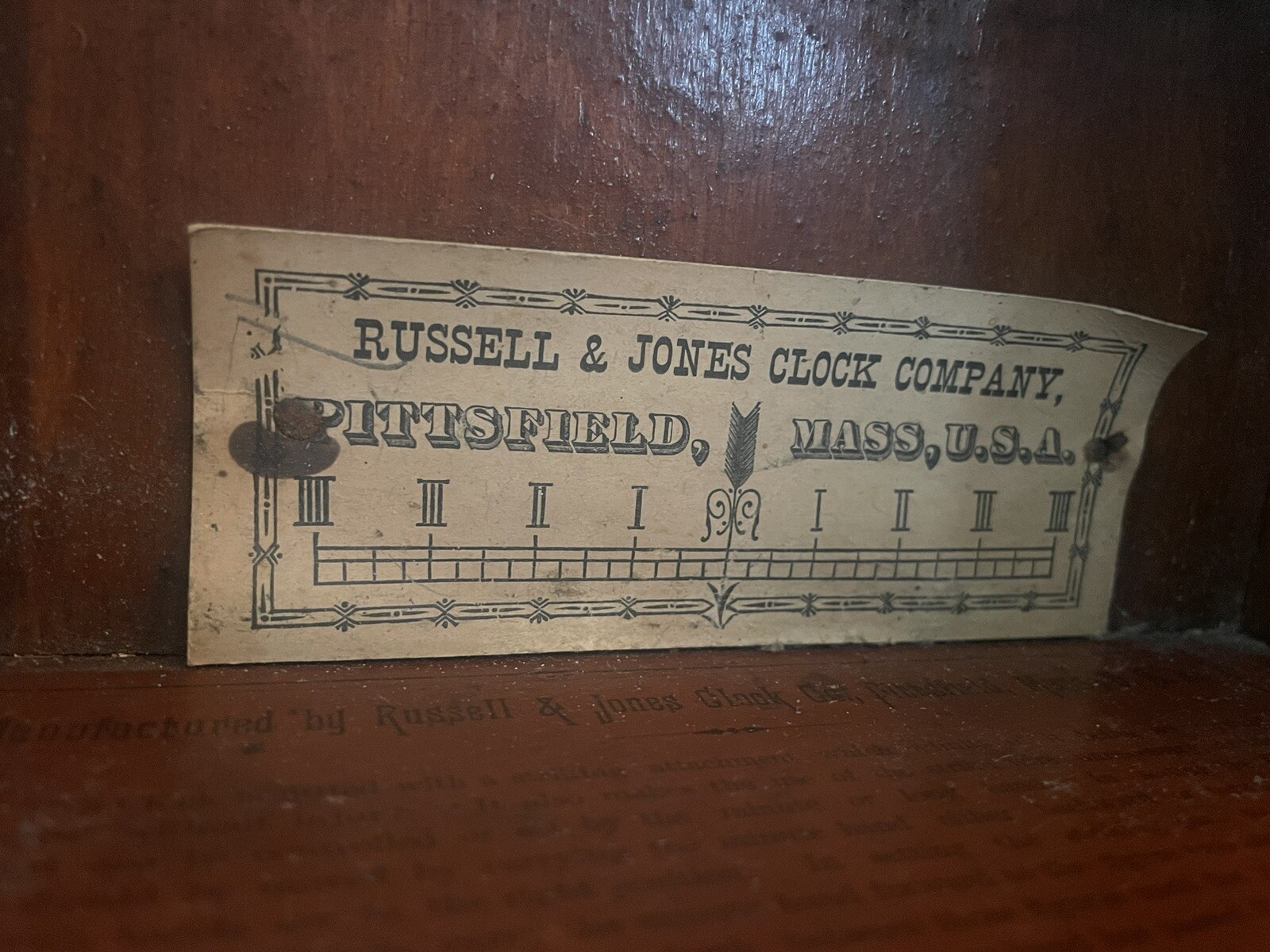Antique Russell And Jones Clock Company Working Condition eBay