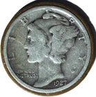 1927 D LINCOLN CENT / 1927 MERCURY DIME COMBO MAGICIAN'S COIN - TTMH 278