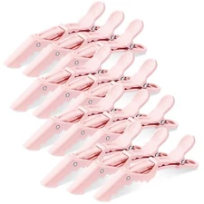 12 Pcs Alligator Clips for Hair Styling Matte Alligator Crocodile Clips for W...
