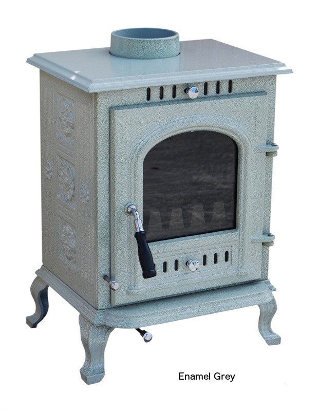 Enamel Cast Iron Stove 16 Colours! Multi Fuel Stove 5KW Stove Wood Burning  Stove | eBay