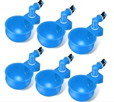 6 PCS Automatic Water Cups Poultry Drinker Waterer Chicken Duck Quail Drinking