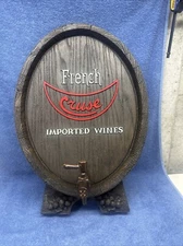 NEW IN BOX CRUSE FRENCH IMPORTED WINE BARREL SIGN DISPLAY