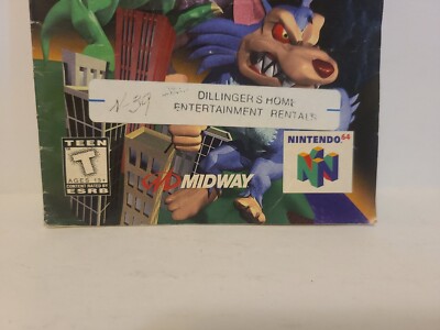 Rampage World Tour Authentic Instruction Manual Booklet Only