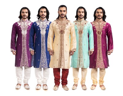 itailorman Indian Ethnic Design Kurta Churidar for Men 2pc - Worldwide Postage