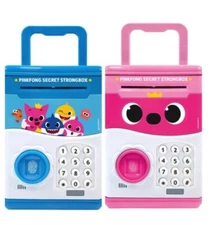 Pinkfong Baby Shark Secret Strong Box Toy LED Safety Box Password PK + BL Set
