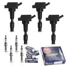 4 Ignition Coil & 4 NGK Iridium Spark Plug for 16-18 Hyundai Santa Fe Sport 2.4L