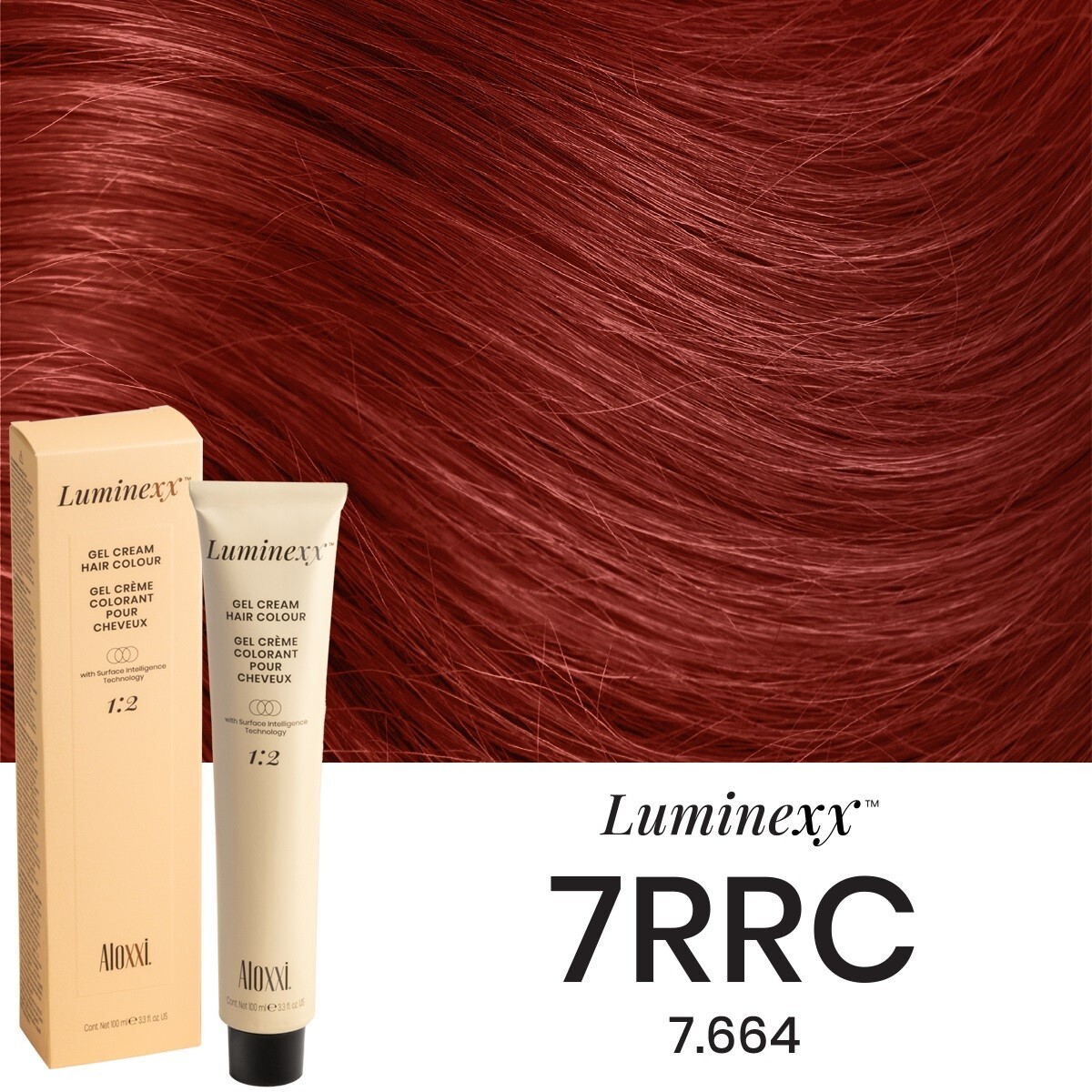Гель-крем-краска для волос Aloxxi Luminexx 7RRC