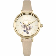 Ladies Cath Kidston Island Bunch Metallic Gold coloured strap Watch CKL049G