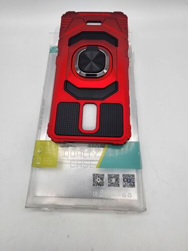 For Cricket Vision 3 /AT&T Calypso (U318AA) Ring Phone Case w/Temper Glass