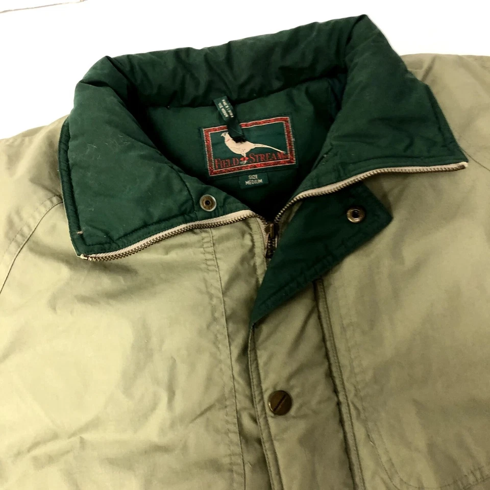 Parka Field Stream Caqui Relleno Verde CAZA Abrigo de Campo Chaqueta de Invierno M Foto 4 de 4