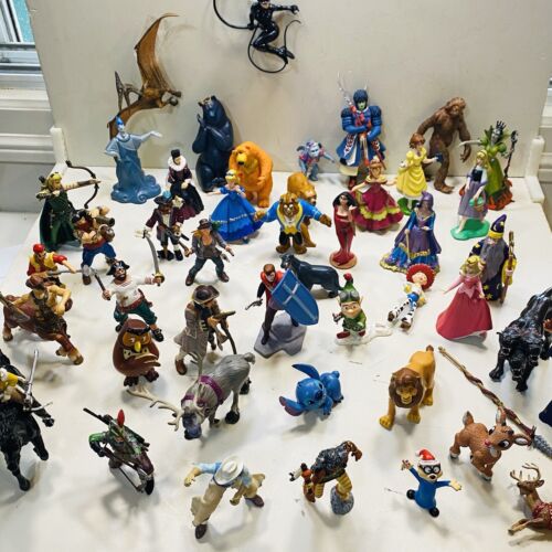 Vtg 1990s-2000s Mixed Lot Of Disney/Pixar Figures 45+ Pvc Applause, Plastoy,C.L.