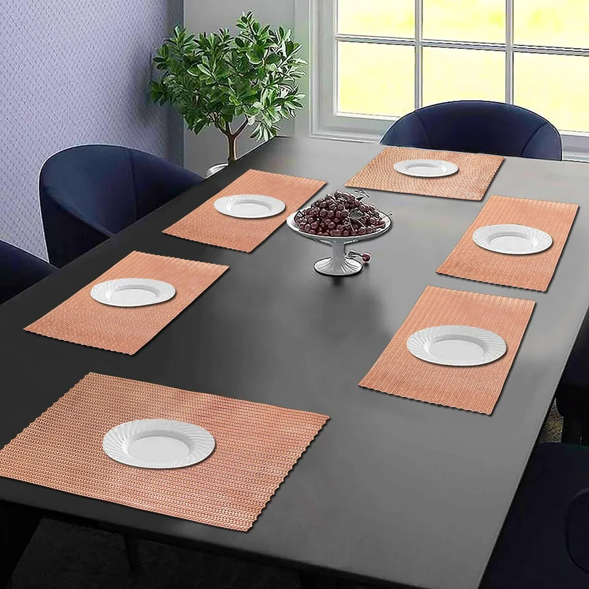 PVC Placemats Non-Slip Dining Table Mats Dressing Table Mat Pack