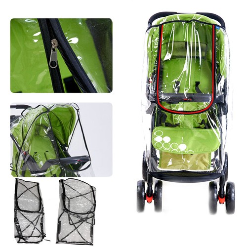 Transparent Baby Raincoat Cover Trolley Umbrella Car Rain Cover - Picture 7 of 8