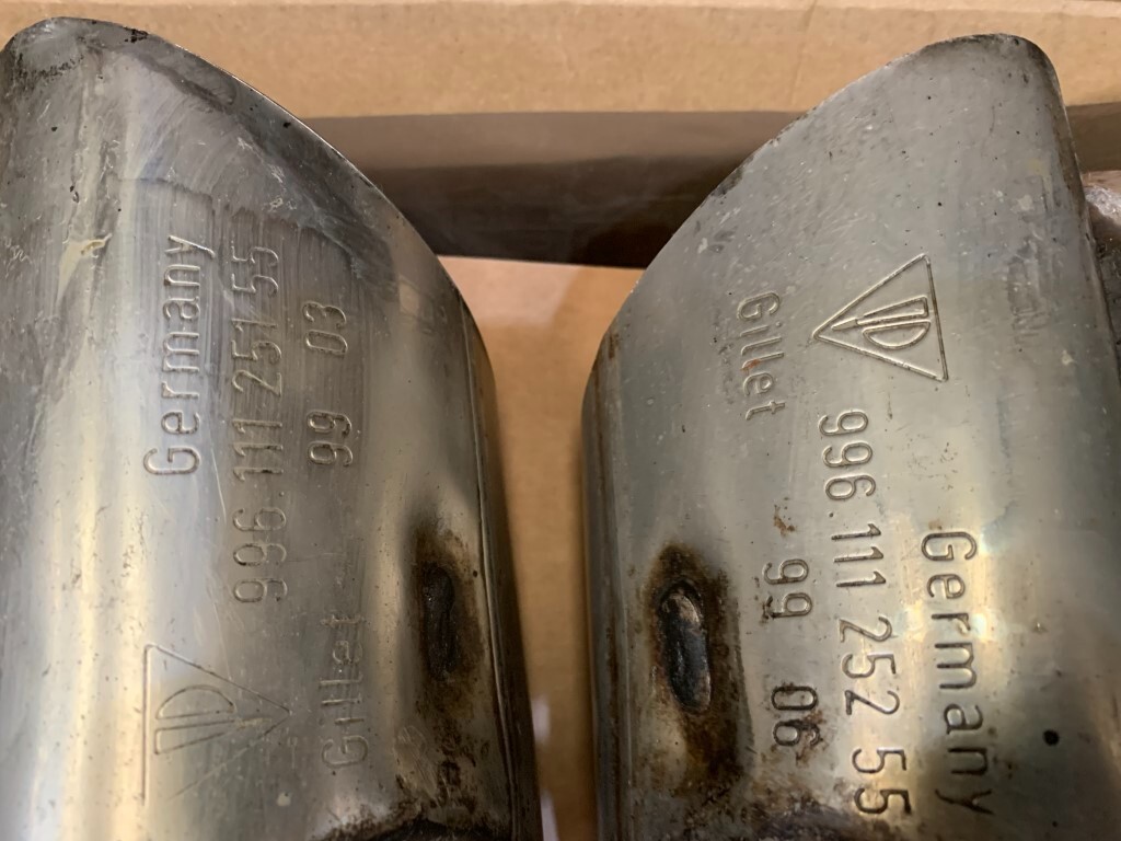 Porsche 996 Exhaust Tips Porsche 996 Tailpipe 99611125155 99611125255 eBay