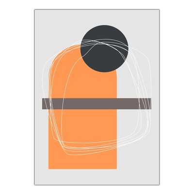 Canvas Fabric Picture Poster - Modern Boho Creative Abstract Art A005-D003